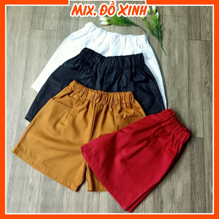 Quần short kaki nữ Thu Hà quần đùi cạp cao form trẻ trung, năng động QNH.52