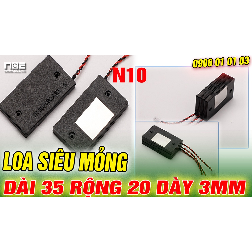 Loa độ laptop N10, Loa độ siêu mỏng, loa chế  DÀI 35 RỘNG 20 DÀY 3MM, ÂM THANH SIÊU HAY 8 ôm 2w