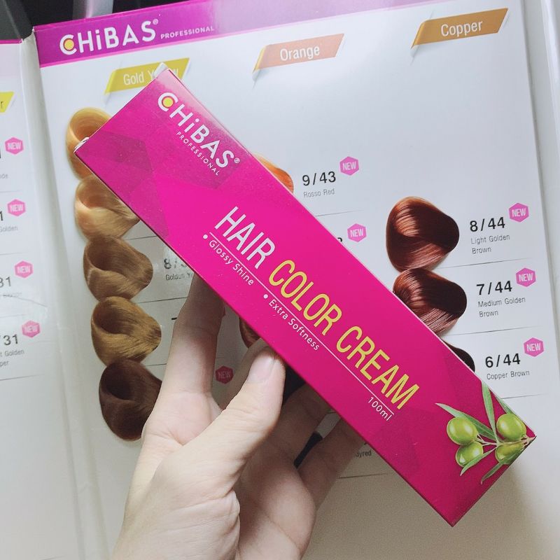 màu  nhuộm Chibas lên màu cực chuẩn - trợ nhuộm