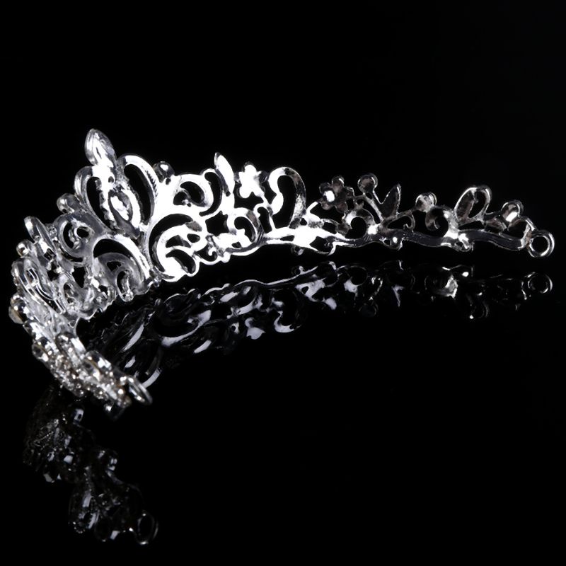 Vương Miện Nữ Hoàng Đính Đá Phong Cách Vintage Cho Cô Dâu