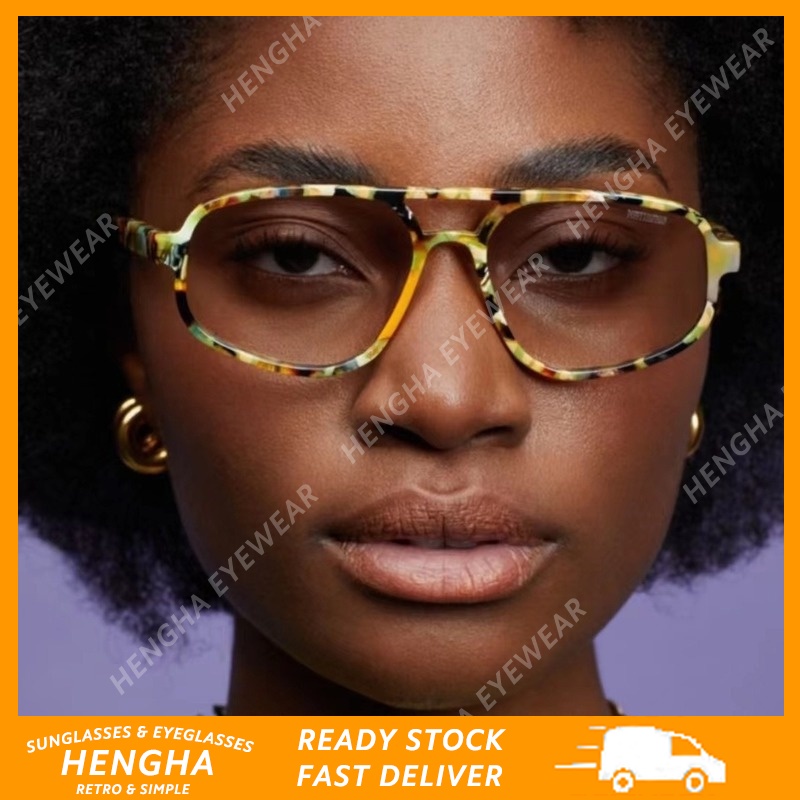 Mắt Kính Chống Ánh Sáng Xanh Gọng Đôi Phong Cách Cổ Điển Thời Trang Cho Nam Và Nữ