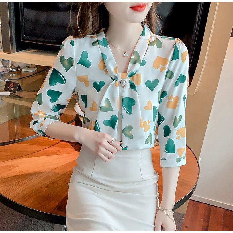 Áo Sơ Mi Vải Voan Lụa Dáng Rộng Phong Cách Vintage Trẻ Trung Thời Trang Mùa Hè 2022