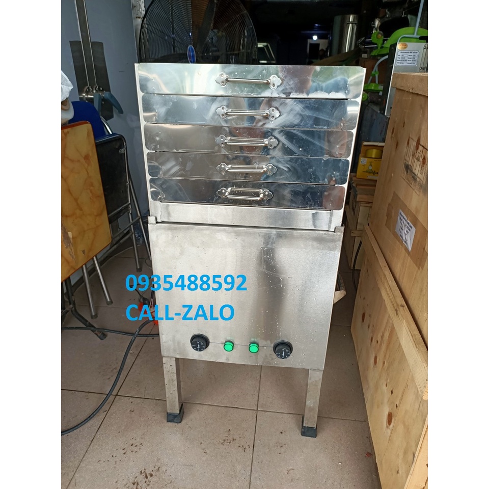 NỒI TRÁNG BÁNH CUỐN 5 NGĂN, TỦ HẤP BÁNH CUỐN 5 NGĂN KÉO-SỬ DỤNG ĐIỆN HÀNG CAO CẤP BẢO HÀNH 1 NĂM