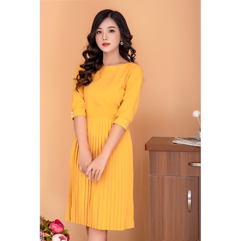 ĐẦM XẾP LY CAO CẤP K491 , K492 - Venice Shop (Hàng may thiết kế ,ảnh thật shop tự chụp)