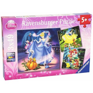 Đồ chơi Xếp hình Công chúa Disney 3 bộ 49 mảnh RAVENSBURGER