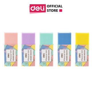 [Bebu123] Gôm Tẩy Deli - Macaron - Combo 2 chiếc màu ngẫu nhiên - EH02200