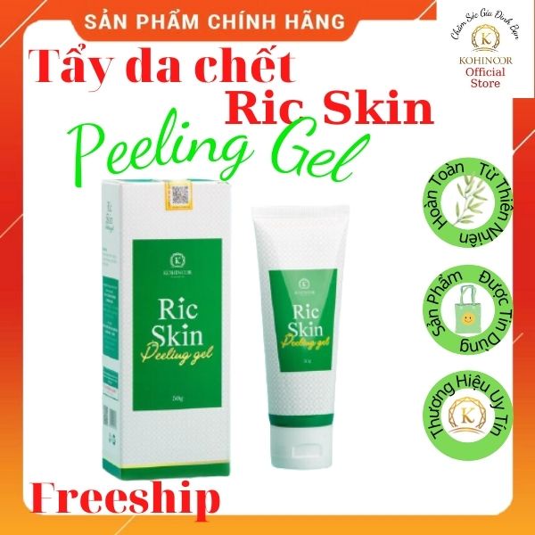 Tẩy Da Chết Cho Da Nhạy Cảm- Thu Nhỏ- Se Khít Lỗ Chân Lông- Làm Sáng, Căng Bóng Da- Ric Skin Peeling Gel- Kohinoor