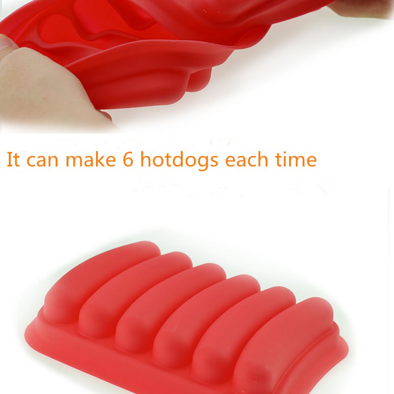 Khuôn silicone làm xúc xích Hot Dog