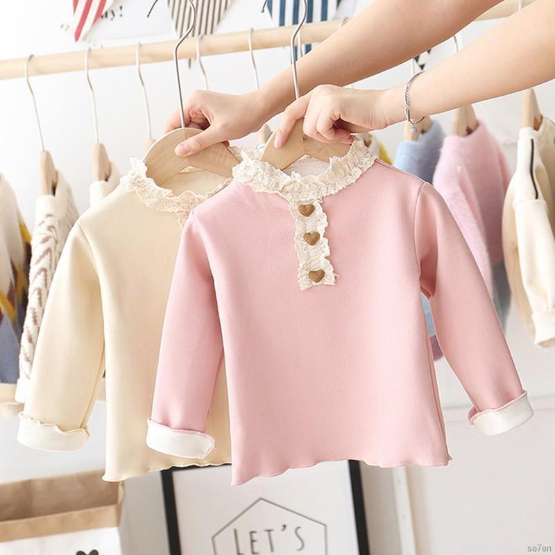 Áo Thun Tay Dài Se7En Cho Bé Gái 1-7 Tuổi