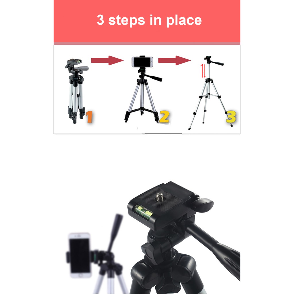 Kphoto Lightweight Smartphone Tripod Phone Stand Holder Portable Desktop Mobile Phone Tripode For iPhone Canon Sony Nikon Video Camera