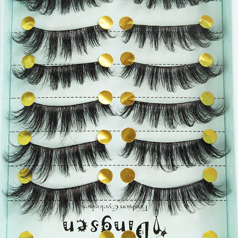 [Hàng mới về] Set 10 cặp lông mi giả 3d dày dài tự nhiên