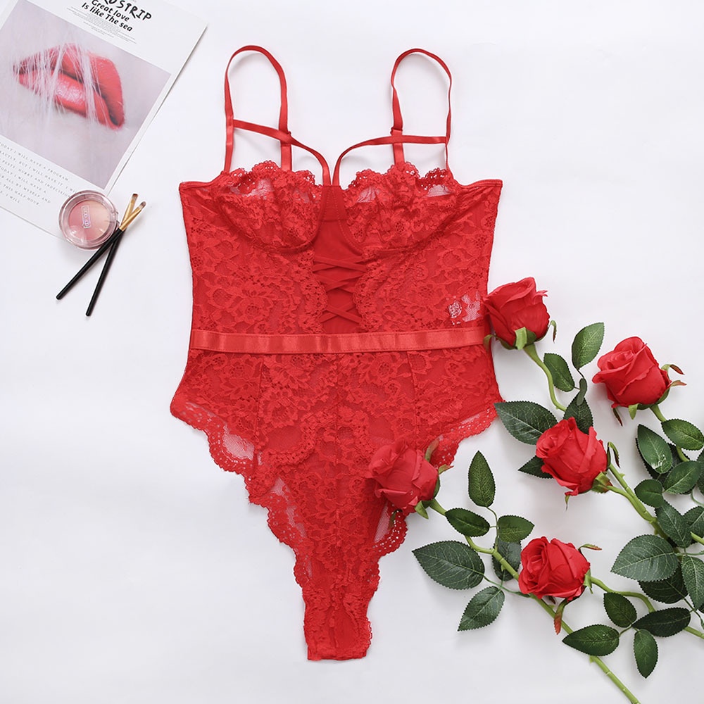 Đồ Lót Liền Thân Phối Ren Xuyên Thấu Có Gọng Gợi Cảm Cho Nữ | BigBuy360 - bigbuy360.vn