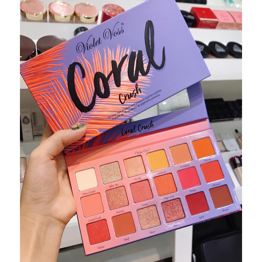 BẢNG PHẤN MẮT VIOLET VOSS CORAL CRUSH EYESHADOW CHÍNH HÃNG - 9408