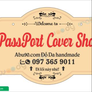 Bảng Gỗ Woody - Khắc Tên, Logo Theo Yêu Cầu - Cỡ Trung 35x22cm