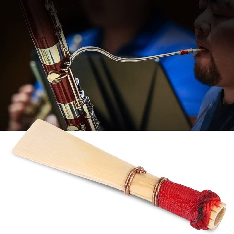 Sun Bassoon Reeds Set 2 Sậy Chất Liệu Màu Xanh Dương Đỏ Bassoon Cỡ Vừa Kèm Hộp Đựng Cho Nhạc Cụ Gió Bassoon Ac