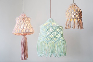 Đèn trang trí macrame