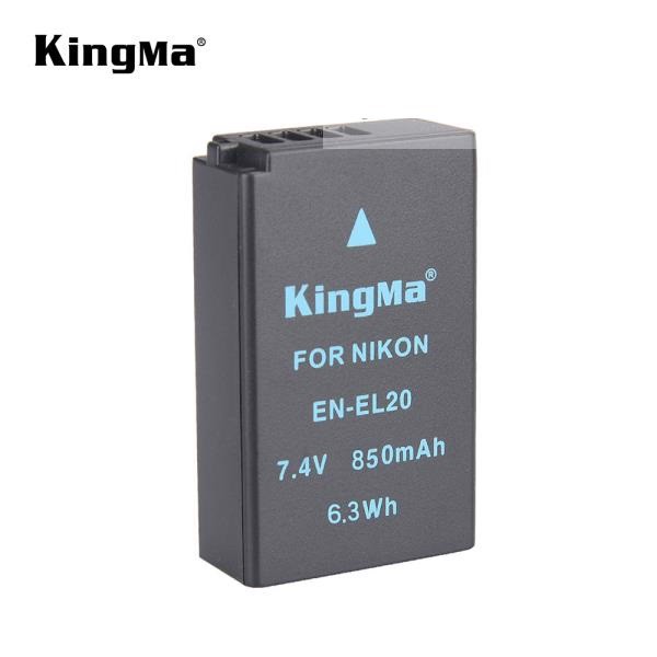 Pin sạc Kingma cho Nikon EN-EL20 + Hộp đựng Pin, Thẻ nhớ