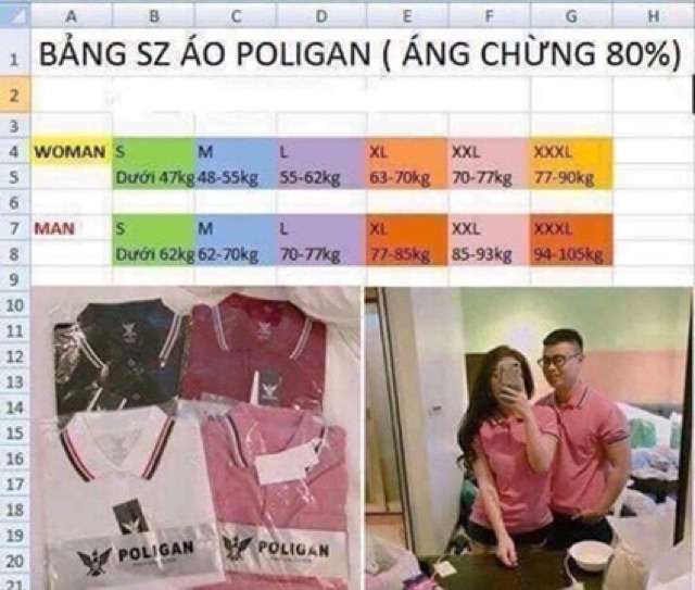 ÁO PHÔNG POLIGAN THÁI CHÍNH HÃNG