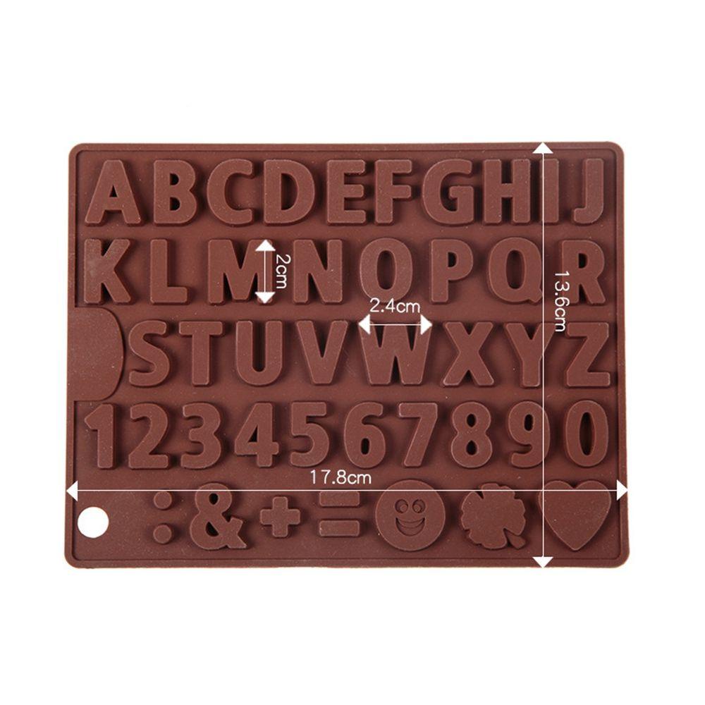 Khuôn Silicone Làm Bánh Tạo Hình 26 Chữ Cái Và Số Trang Trí Bánh DIY