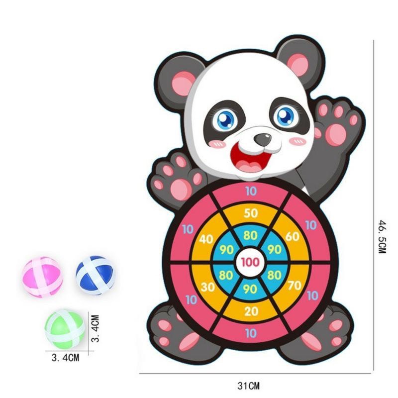 Ném bóng dính cho bé bảng phi tiêu rèn luyện tập trung tặng kèm 3 bóng dính-tytytoys88