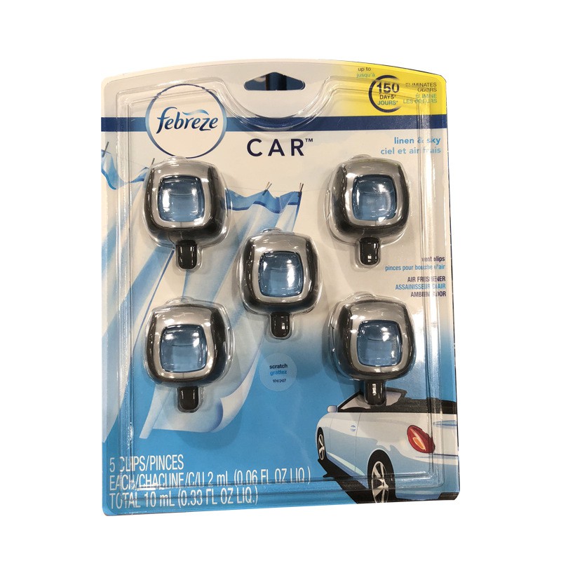 Hoa Kỳ Nguyên·Nước Hoa Ô Tô Febreze Kẹp Cửa Gió Điều Hòa Xe Hơi Febreze Car Linen And Sky