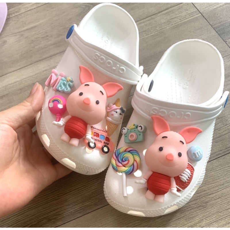 Dép crocs cho bé mix charm