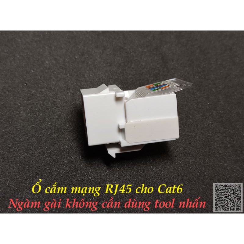 Ổ cắm mạng Module Jack RJ45 Cat6 - EZ - không cần dùng tool nhấn - Module-Jack-RJ45-CAT6-EZ