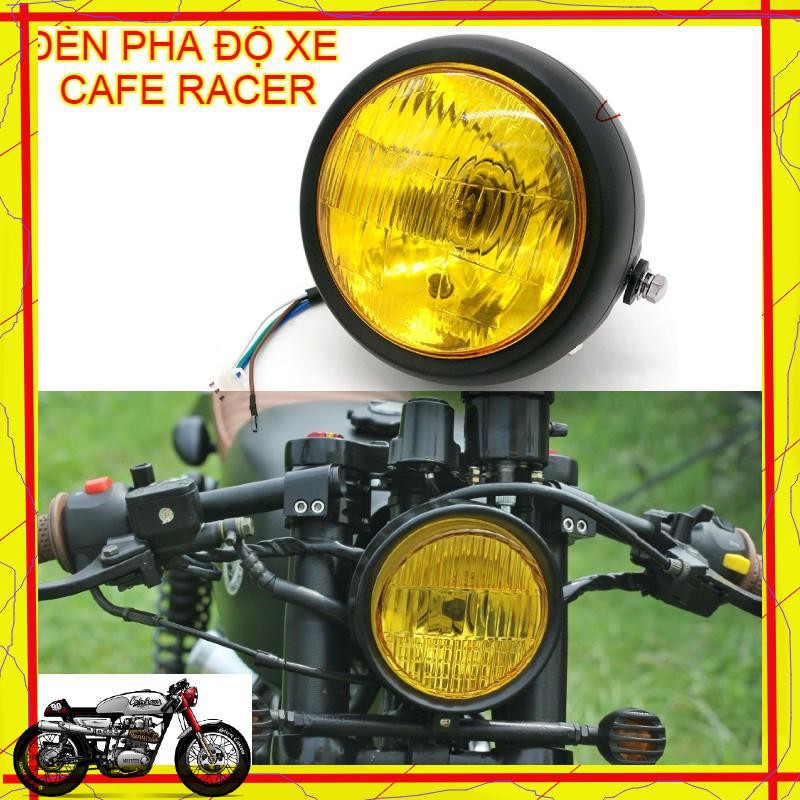 ĐÈN PHA ĐỘ XE MÁY CAFE RACER - GÁO ĐÈN PHA TRÒN độ CG125, GN125, WIN , HONDA 67  TRACKER SHOP