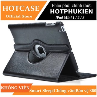 Bao da ipad mini 1 / mini 2 / mini 3 hiệu HOTCASE xoay 360 độ cho chống sốc bảo vệ máy, mặt da mịn - Chính hãng