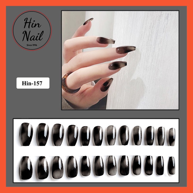 Móng Tay Giả Vân Đá Đen Hin Nail