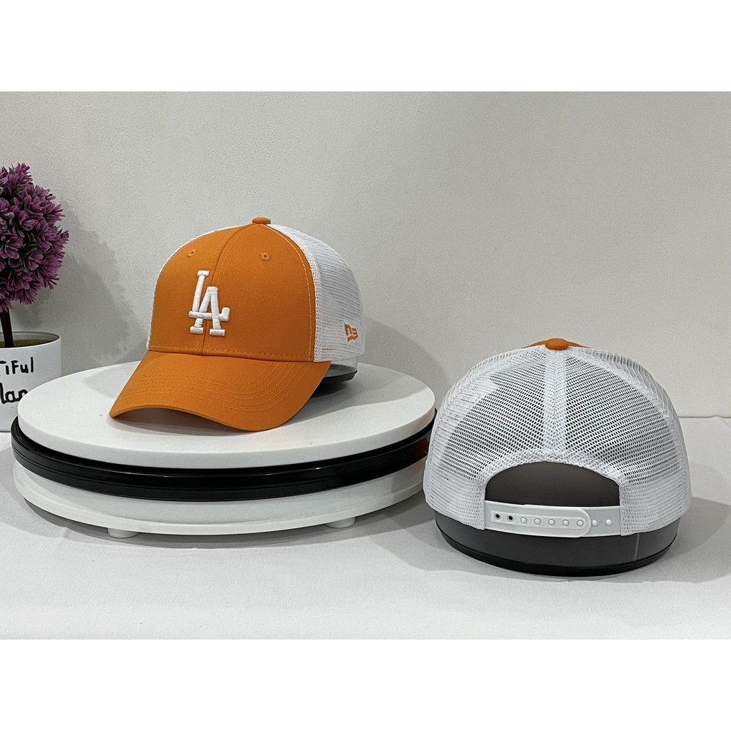 Nón kết Mũ lưỡi trai La Cam Logo Trắng Lưới thêu tinh tế dành cho mọi lứa tuổi Free size
