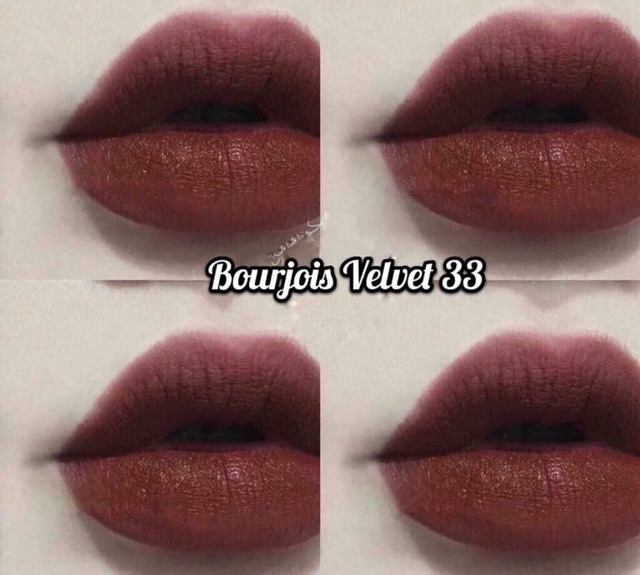 Son bourjois velvet màu mới nhất 2018