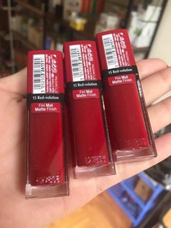 Son kem bourjois 15 đỏ đậm 🍓🍓