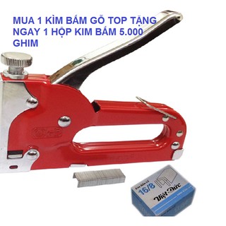 KÌM BẤM GỖ TOP ĐIỀU CHỈNH TĂNG LỰC + 5.000 GHIM TST-50011