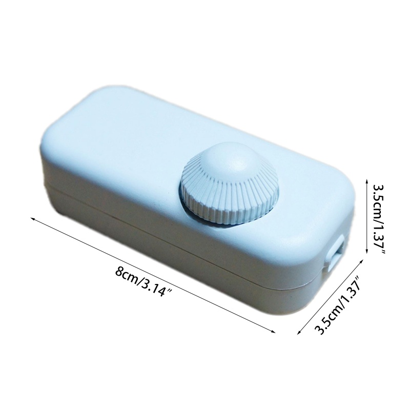 Công Tắc Điều Chỉnh Độ Sáng Dây Xoay 3A 220V Dễ Lắp Đặt Cho Đèn Ngủ