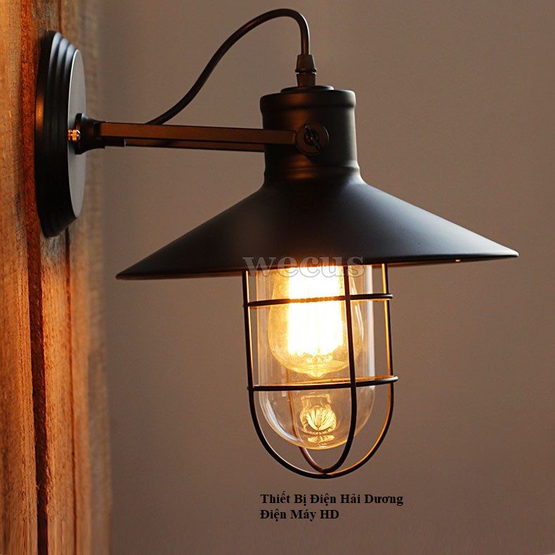 Đèn treo tường phòng nổ PA01  - Tặng kèm bóng led 3w Có video hướng dẫn lắp đặt - Energy Green Lighting - BH 1 năm