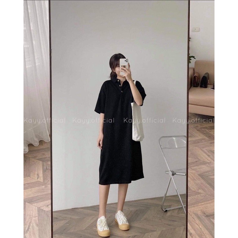 [BIGSIZE] Váy polo đen bigsize 60-90kg