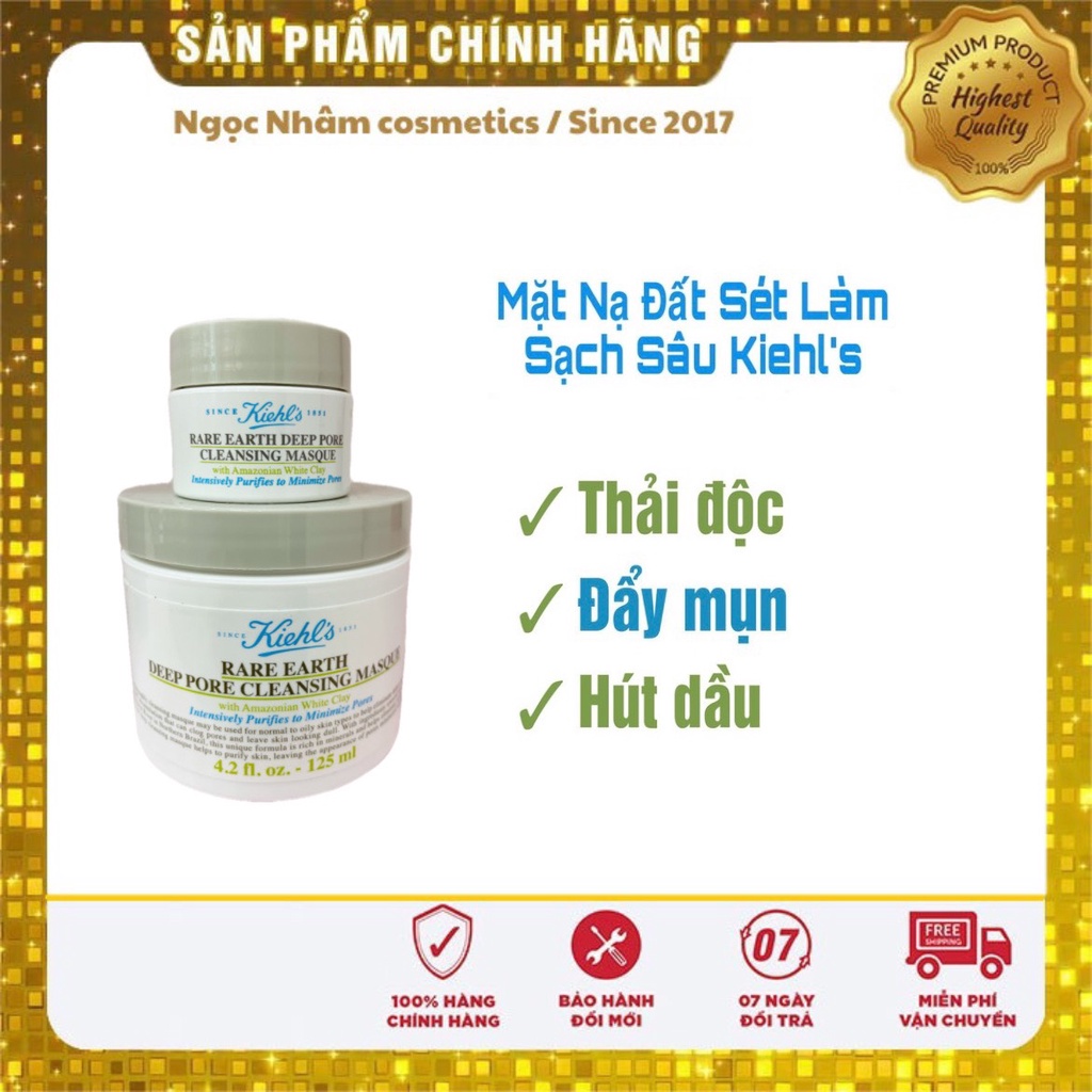 Mặt nạ đất sét Kiehl's Rare Earth Deep Pore Cleansing Mask Mini 14ml