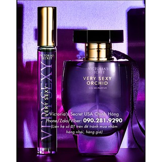 Nước hoa Very Sexy Orchid 7ml, 50mL, 250mL, hương gỗ vàng, phong lan, đàn hương, hoắc hương - Victoria's Secret Mỹ