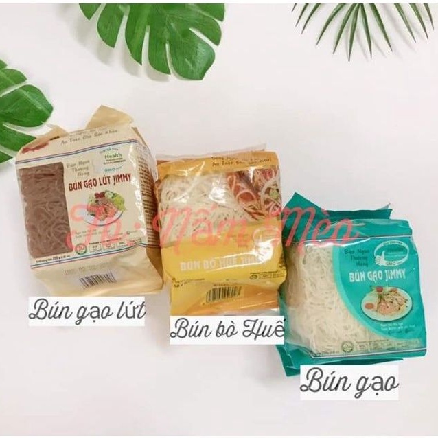 Bún gạo sạch Jimmy gói 250gr/ Bún gạo lứt/ Bún bò huế Jimmy