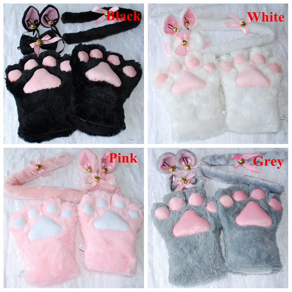 Set phụ kiện hóa trang mèo cho Halloween