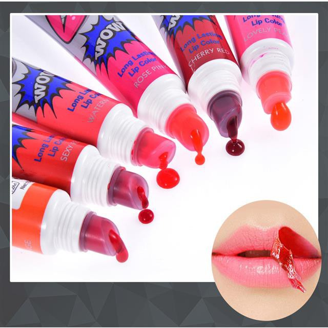 Factory Direct sales ROMANTIC BEAR makeup smear-proof makeup Sexy lip gloss tear and pull lipstick lip gloss wholesale