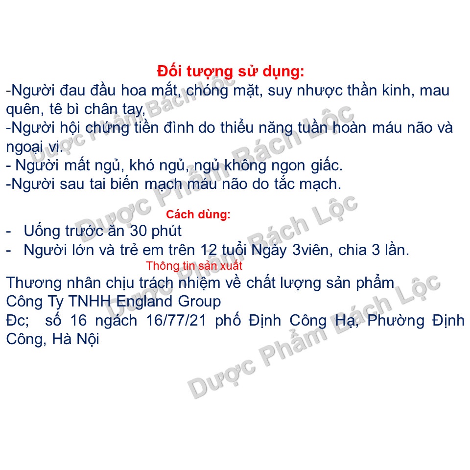 Hoạt Huyết Tiền Đình Khang Giúp Tăng Cường Tuần Hoàn Não, Hỗ Trợ Giảm Thiểu Năng Tuần Hoàn Não