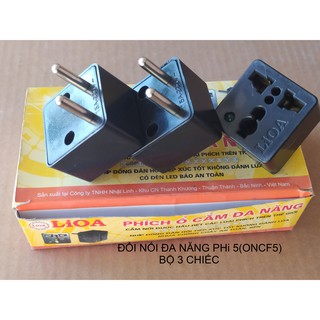 BỘ 3 Ổ cắm nối Đa năng Lioa (oncf4, oncf5 và oncd).