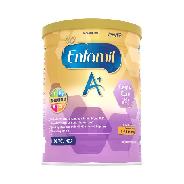 Sữa Bột Enfamil A+ Gentle Care 800g/lon (A+2)