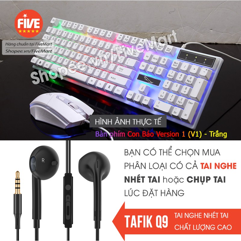 Bộ Bàn Phím Kèm Chuột Máy Tính Con Báo Có LED 7 Màu Ấn Tượng