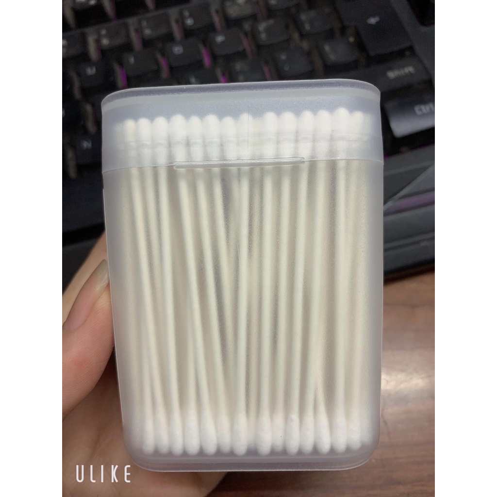 Tăm bông cho bé hộp 200 que cao cấp