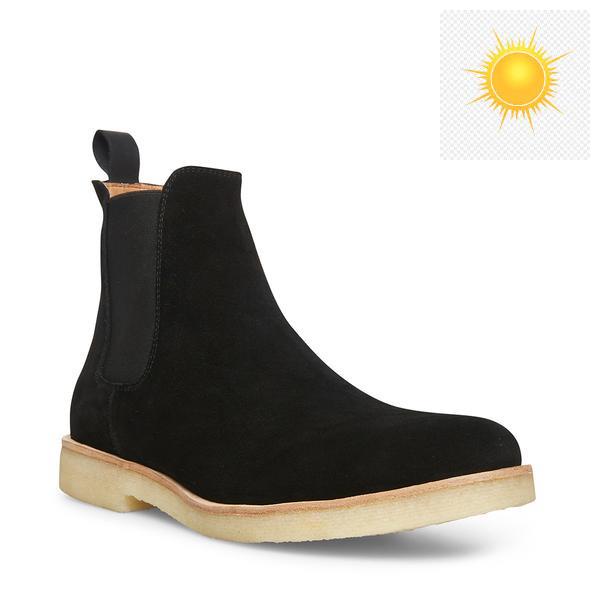 ️🥇 Giày Chelsea boots cao cổ thời trang nam chất liệu da lộn đế độn 3.5cm màu đen ️🥇