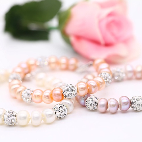 Lắc Tay Bạc Nữ Hạt Ngọc cao cấp L8003 - Bảo Ngọc Jewelry