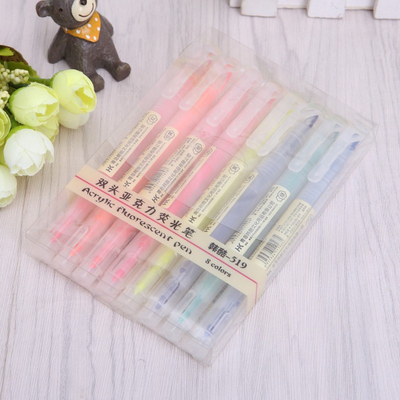 Bộ Bút Dạ Quang 8 Màu